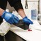 Gloveworks By Ammex Disposable Gloves, 3 mil Palm, Vinyl, Powder-Free, L, 1000 PK, Blue IVBPF46100 - alternate 6